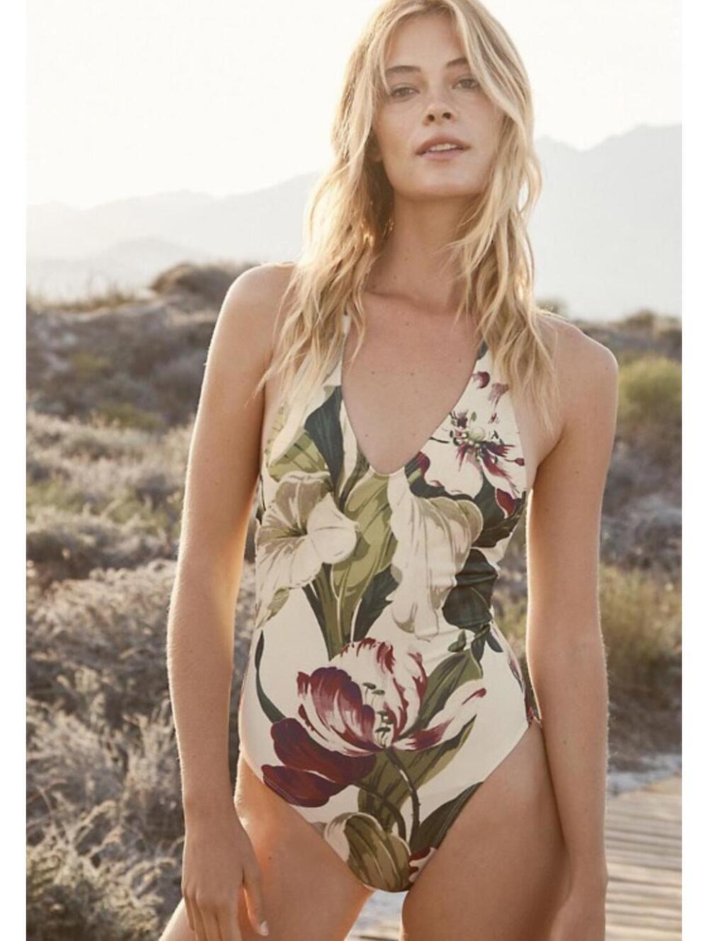 Robin Piccone Moana Floral one-piece bathing suit - Size 10
